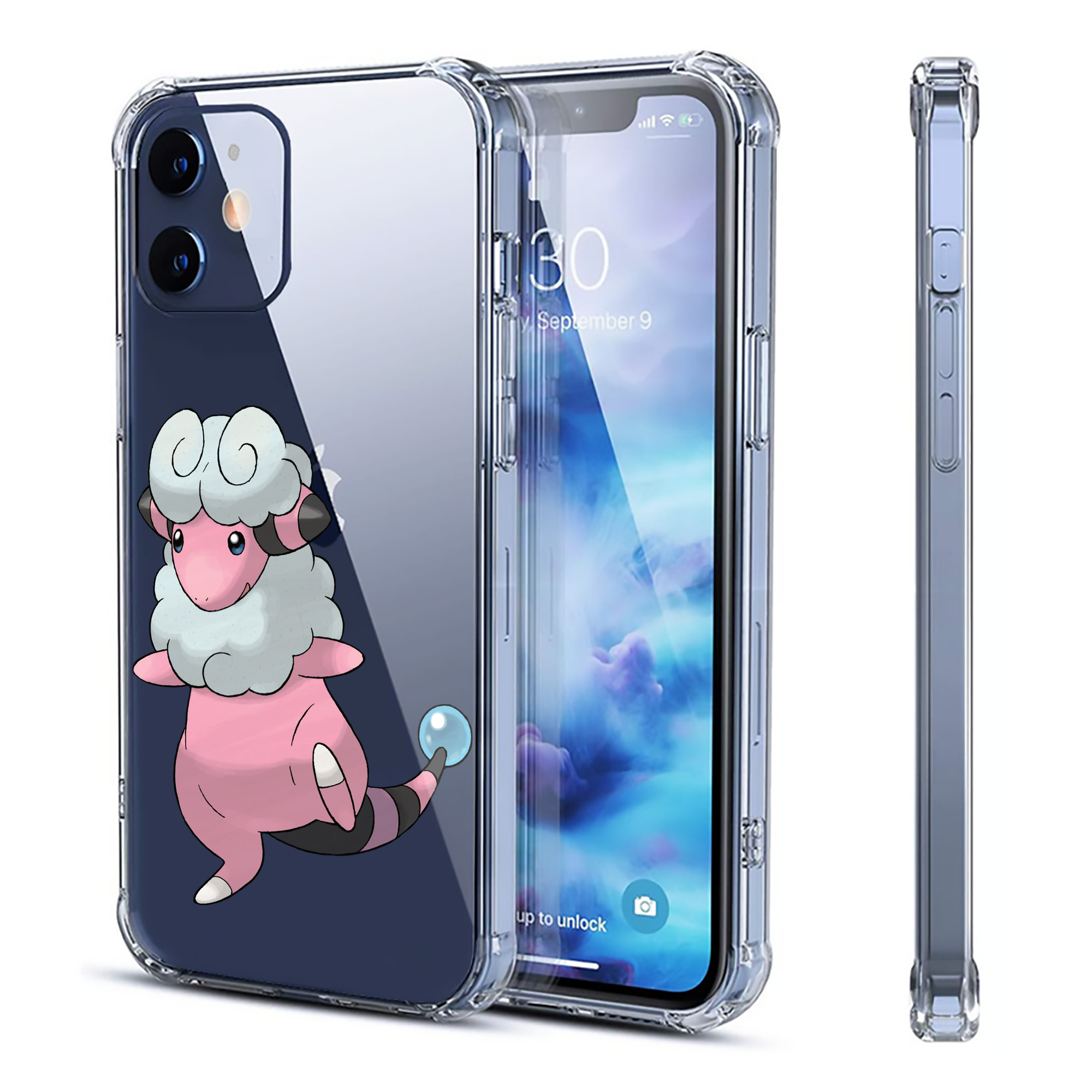（画像用） ポケットモンスター Pokémon 【iPhone 12シリーズ対応】透明スマホケース（クリアソフトケース）